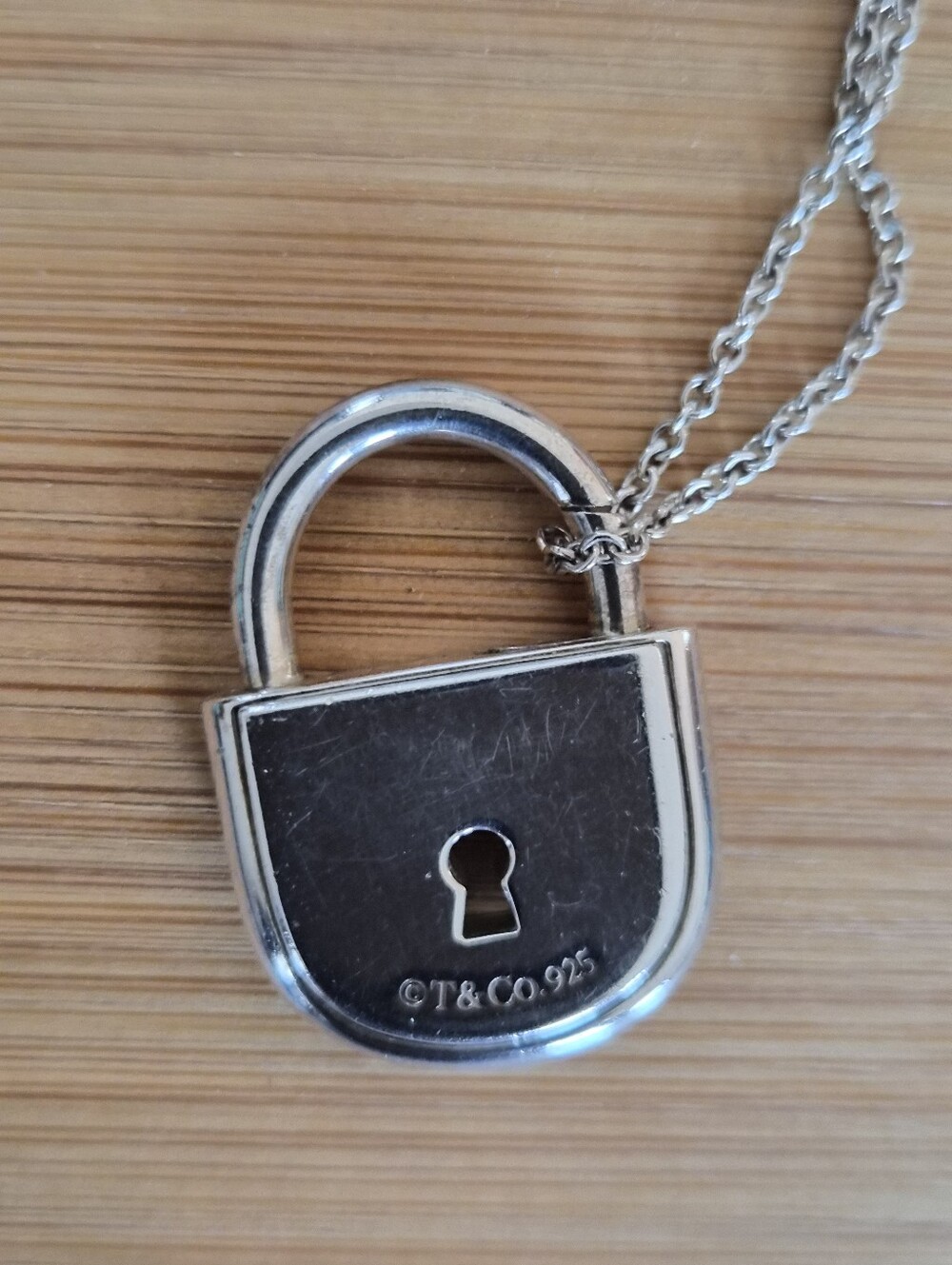 Tiffany & Co. Silver Padlock Pendant Necklace - Picture 4 of 11